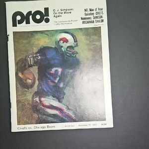 Vintage Football Magazine Cover Art